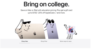 Imagem do banner de volta às aulas da Apple