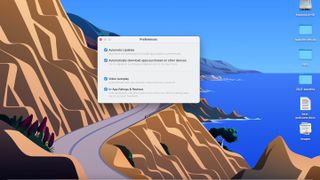 Tela de atualização da Mac App Store